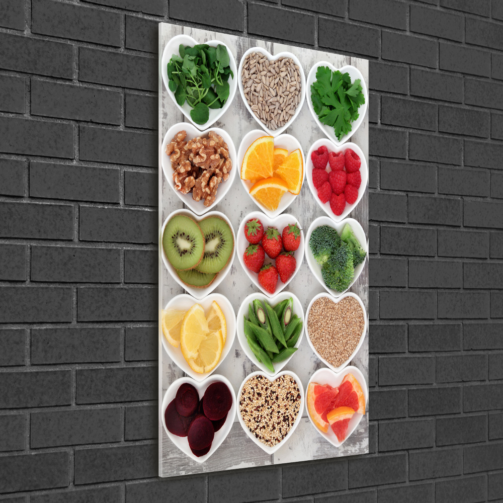 Wall art acrylic Healthy food