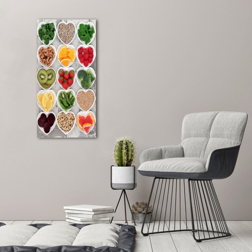 Wall art acrylic Healthy food