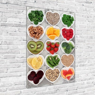 Wall art acrylic Healthy food