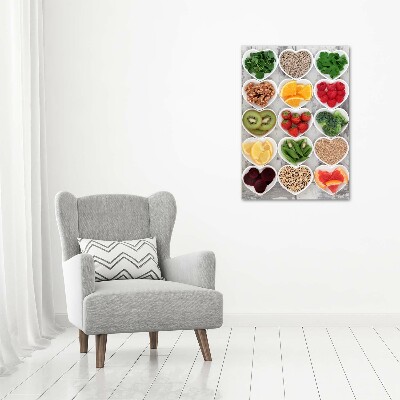 Wall art acrylic Healthy food