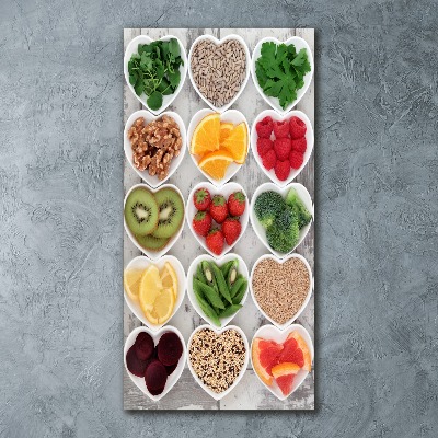 Wall art acrylic Healthy food