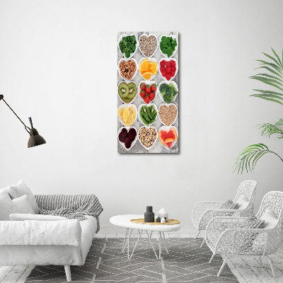 Wall art acrylic Healthy food