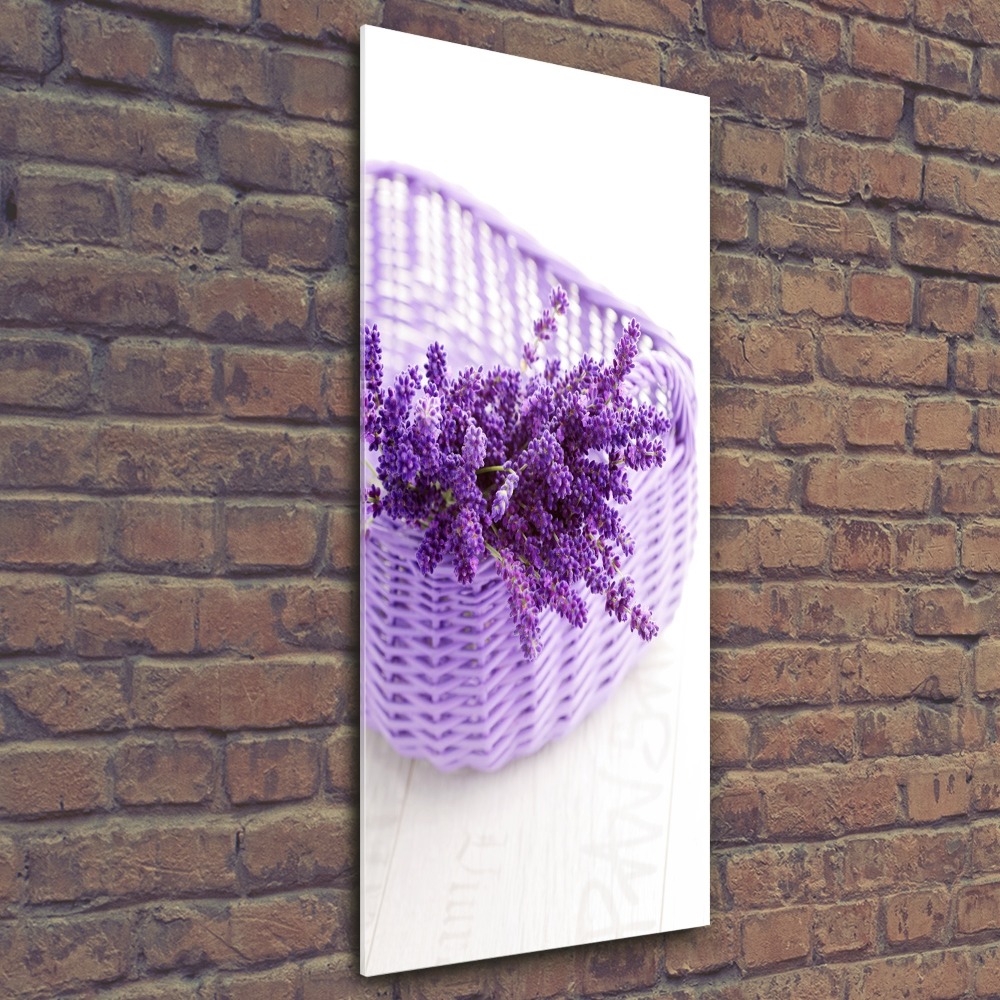 Wall art acrylic Lavender in the basket