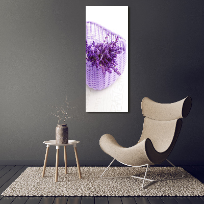 Wall art acrylic Lavender in the basket