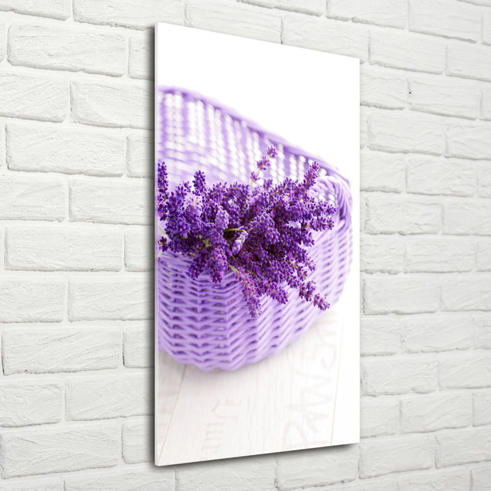 Wall art acrylic Lavender in the basket