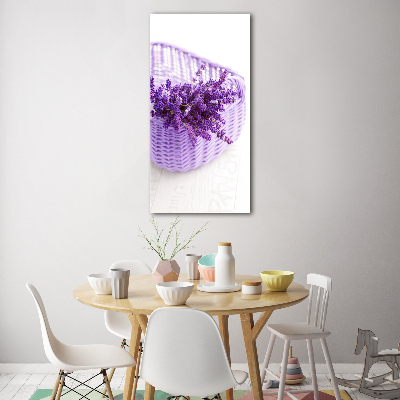 Wall art acrylic Lavender in the basket