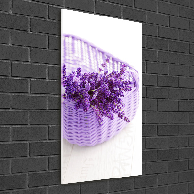 Wall art acrylic Lavender in the basket