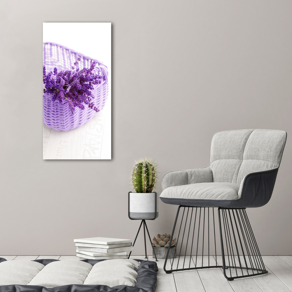 Wall art acrylic Lavender in the basket