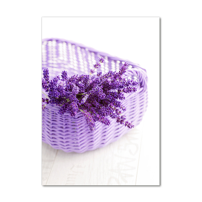 Wall art acrylic Lavender in the basket