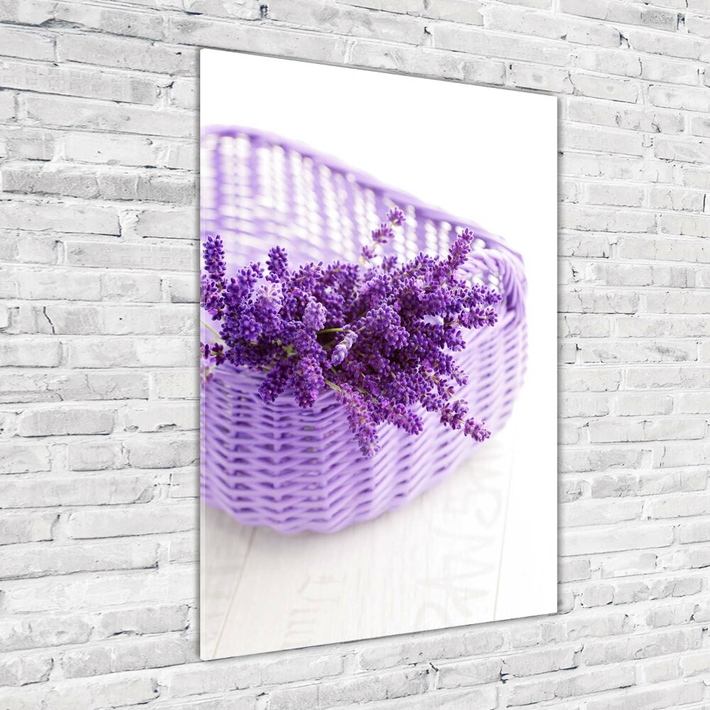 Wall art acrylic Lavender in the basket