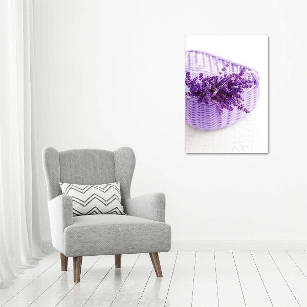 Wall art acrylic Lavender in the basket