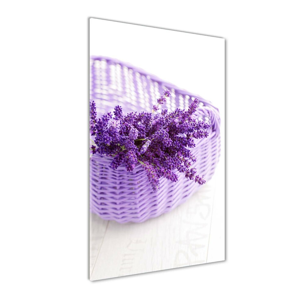 Wall art acrylic Lavender in the basket