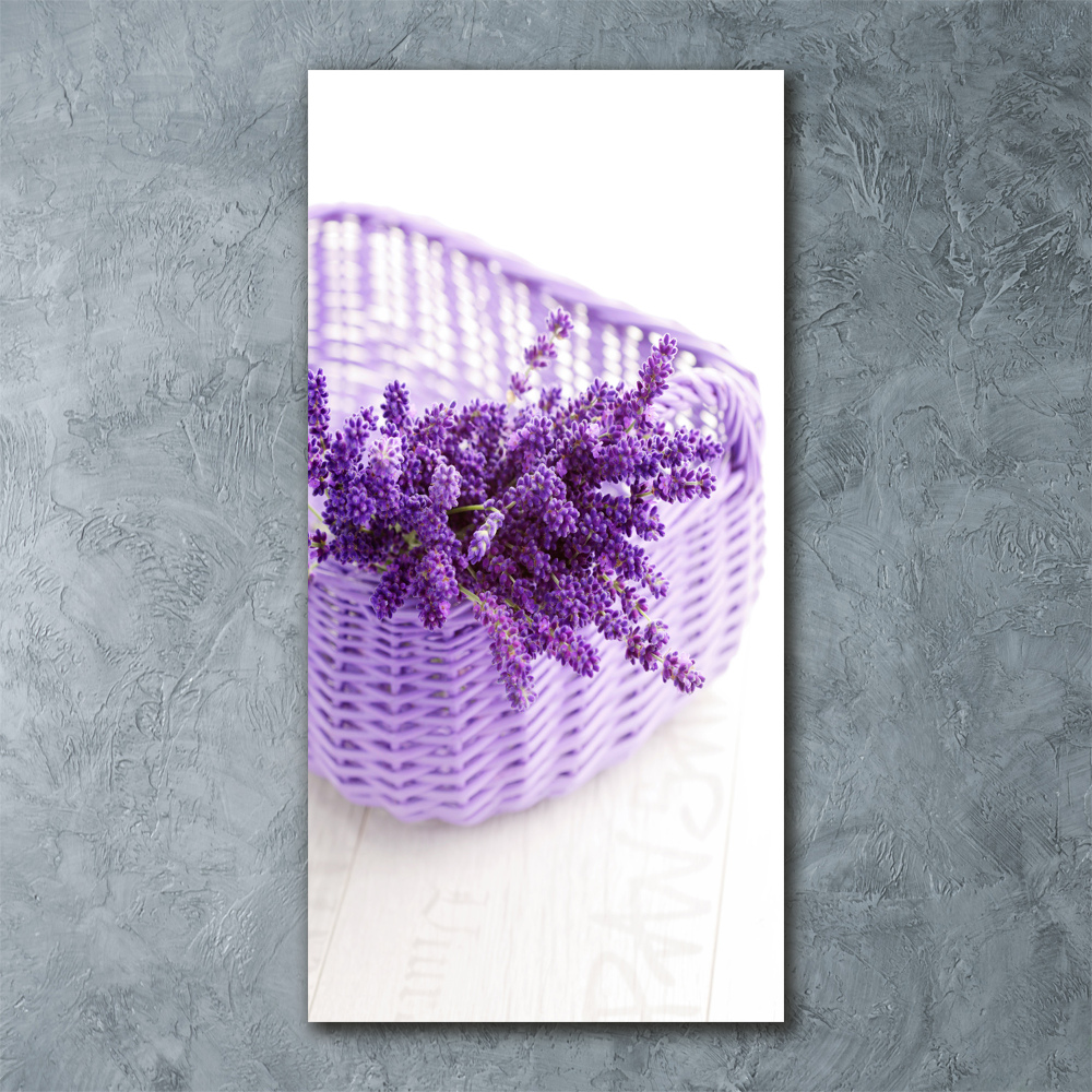 Wall art acrylic Lavender in the basket