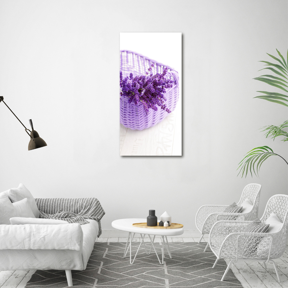 Wall art acrylic Lavender in the basket