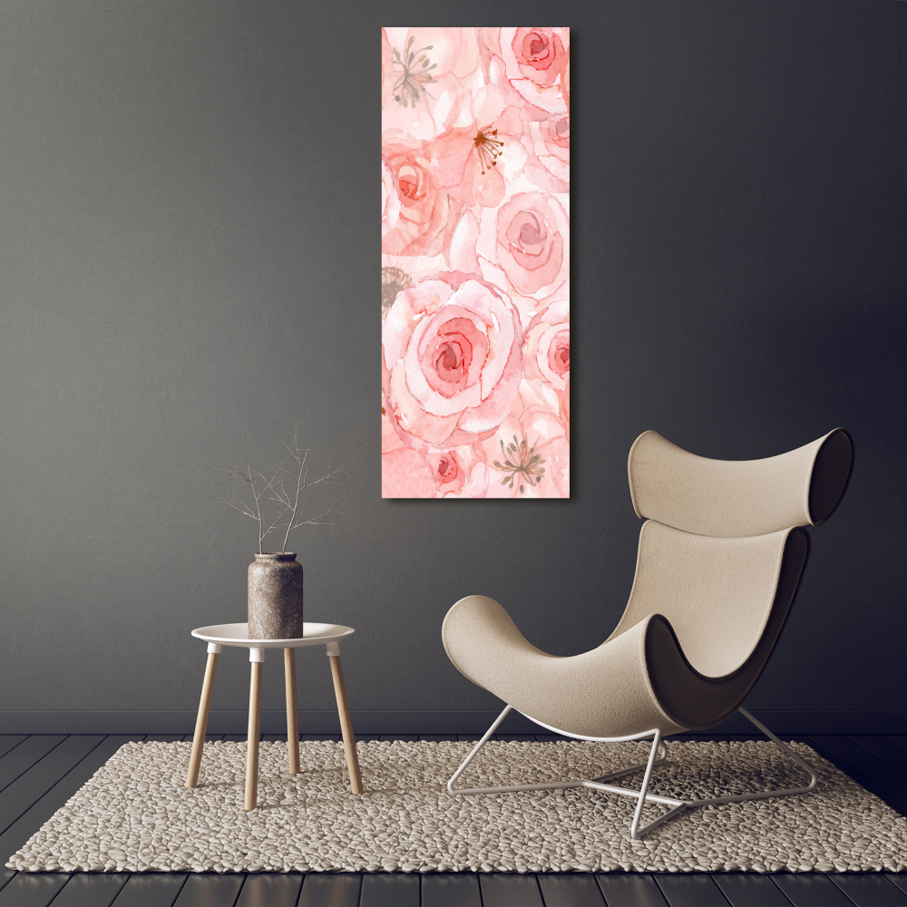 Acrylic wall art Floral pattern