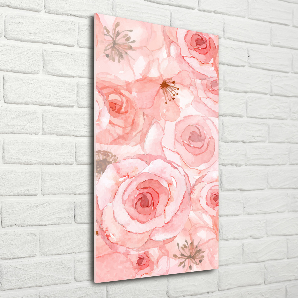 Acrylic wall art Floral pattern