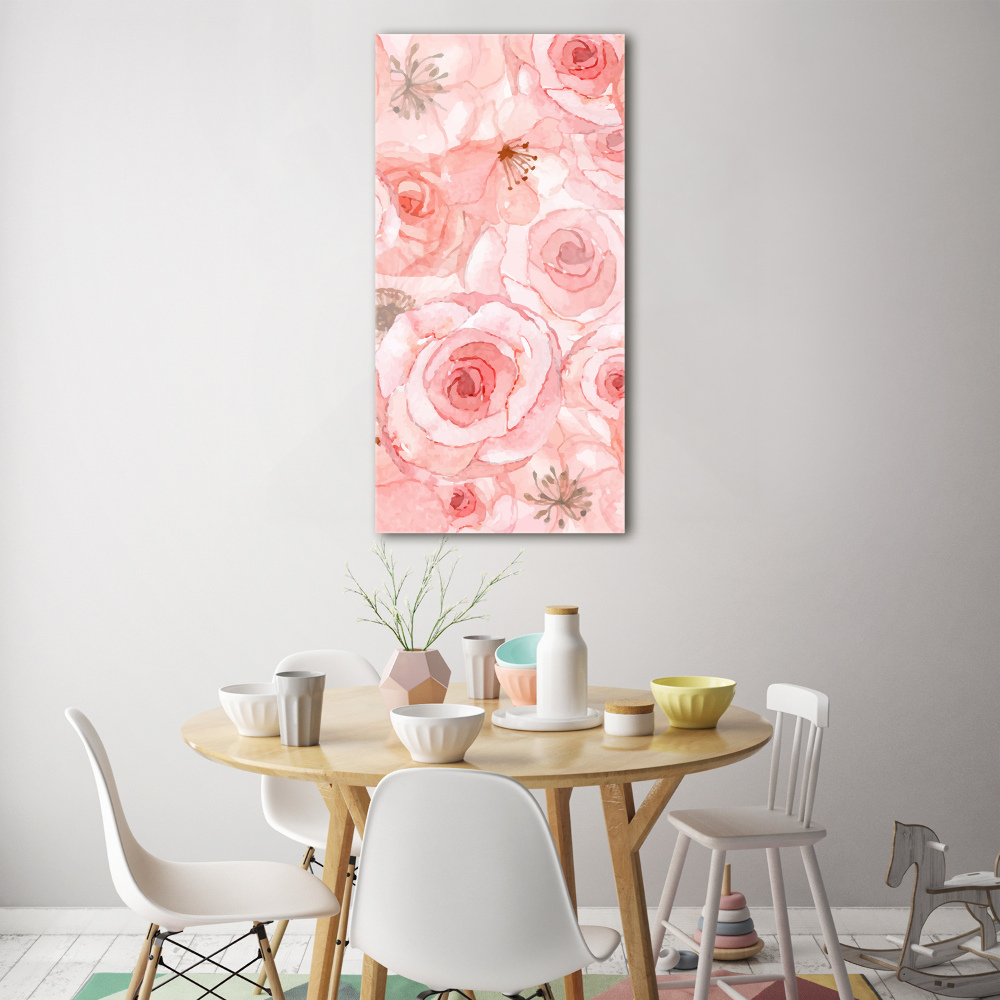 Acrylic wall art Floral pattern