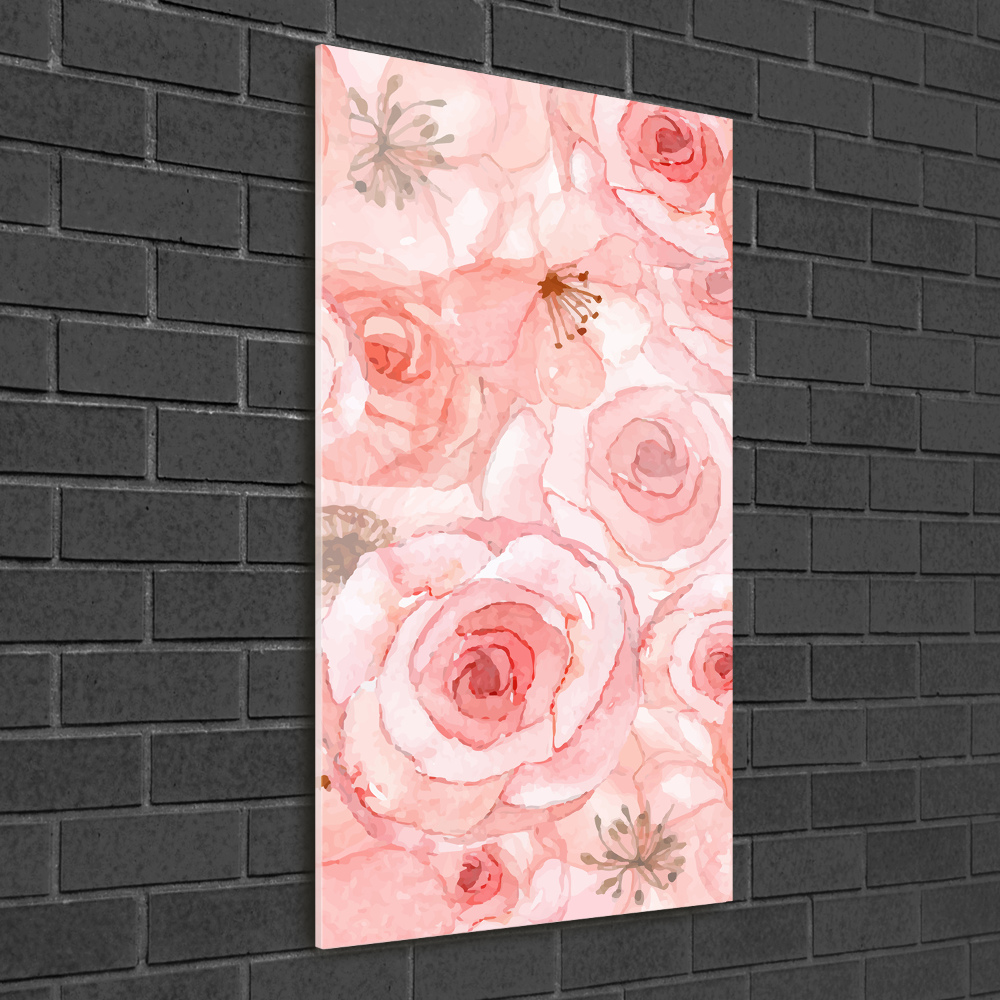 Acrylic wall art Floral pattern