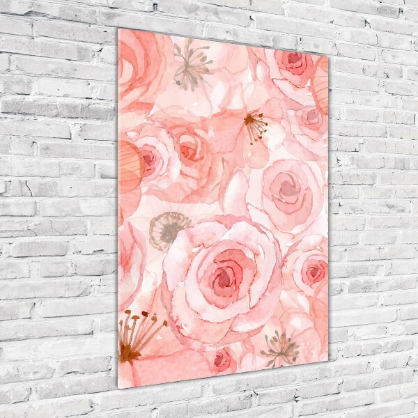 Acrylic wall art Floral pattern