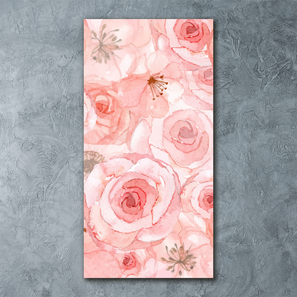 Acrylic wall art Floral pattern