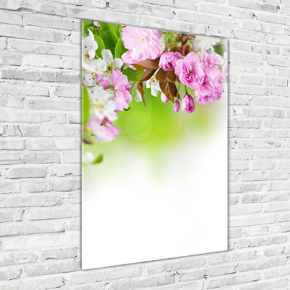 Acrylic wall art Spring flowers