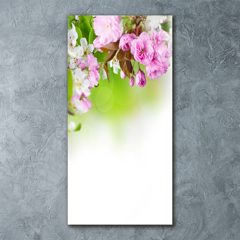 Acrylic wall art Spring flowers