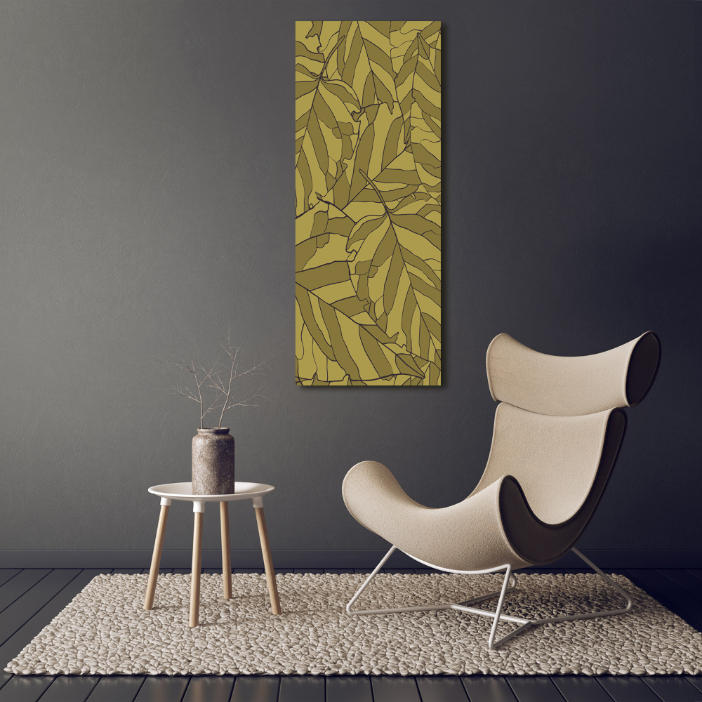 Acrylic wall art Leaves