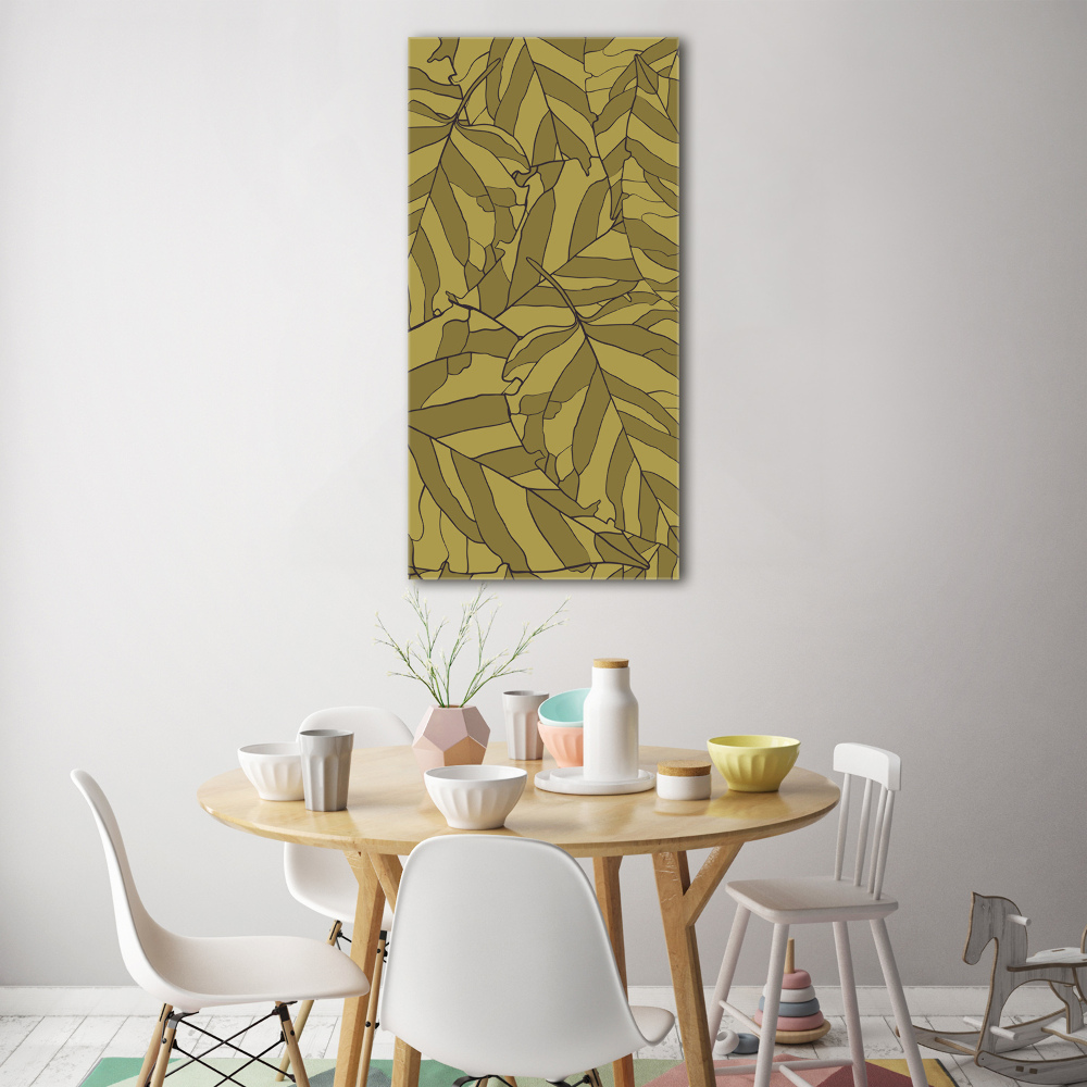 Acrylic wall art Leaves