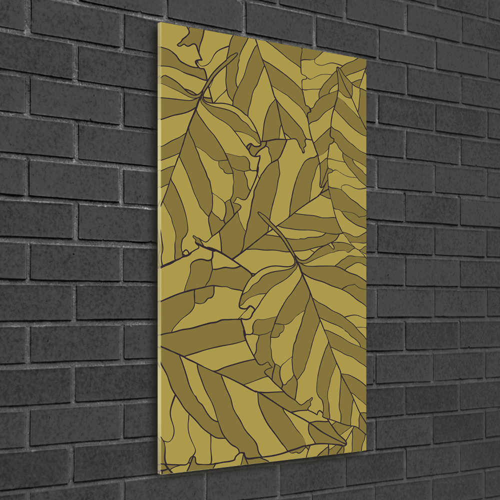 Acrylic wall art Leaves