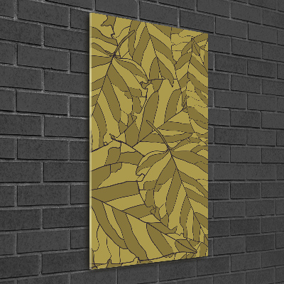 Acrylic wall art Leaves