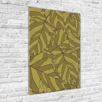 Acrylic wall art Leaves