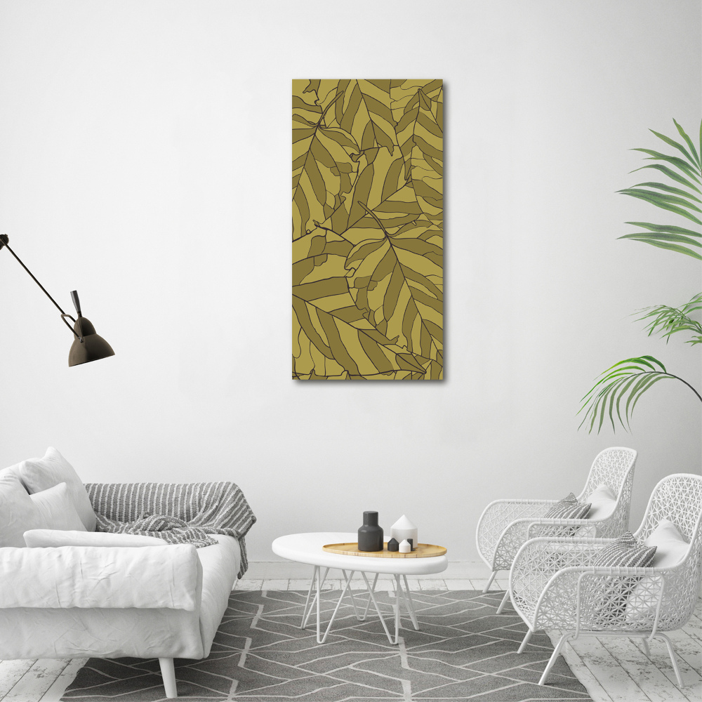 Acrylic wall art Leaves