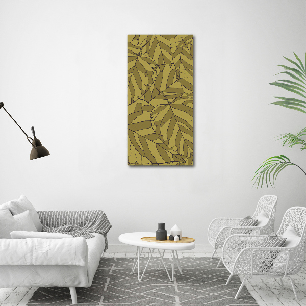 Acrylic wall art Leaves