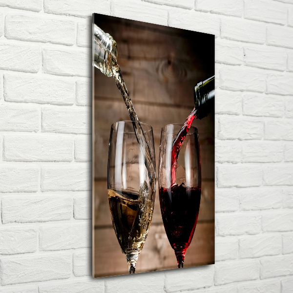 Acrylic wall art Wine in glasses