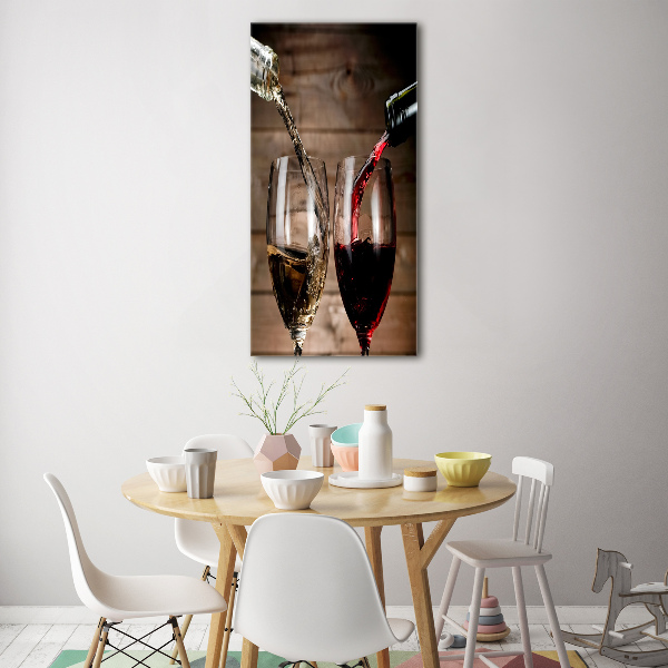 Acrylic wall art Wine in glasses