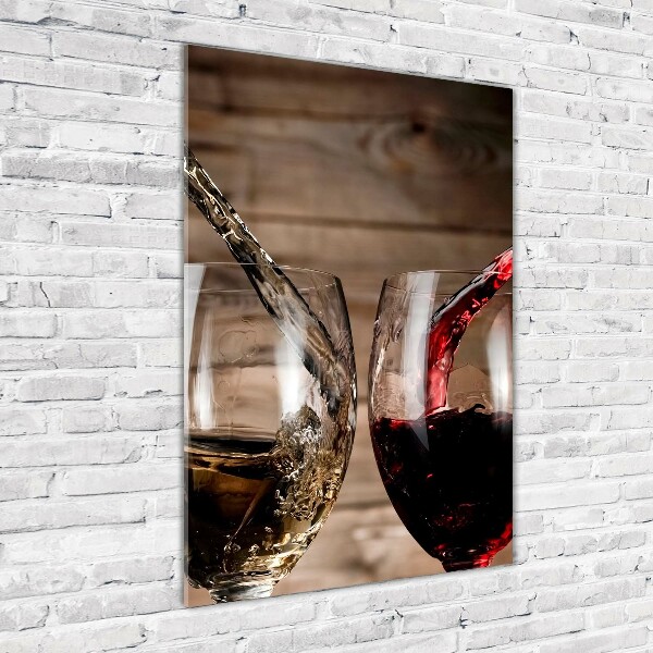 Acrylic wall art Wine in glasses