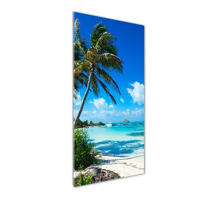 Acrylic wall art Tropical beach