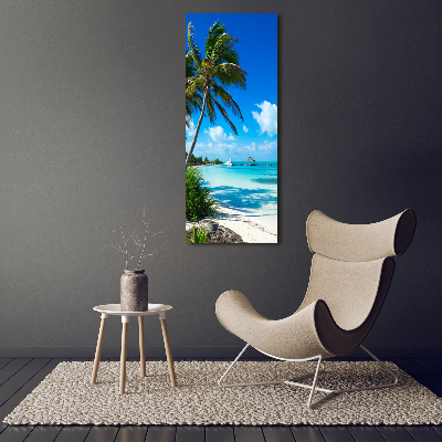 Acrylic wall art Tropical beach