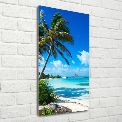 Acrylic wall art Tropical beach