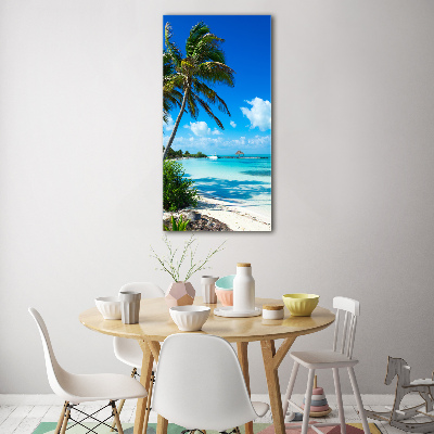 Acrylic wall art Tropical beach