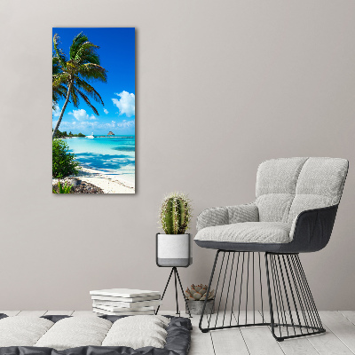 Acrylic wall art Tropical beach