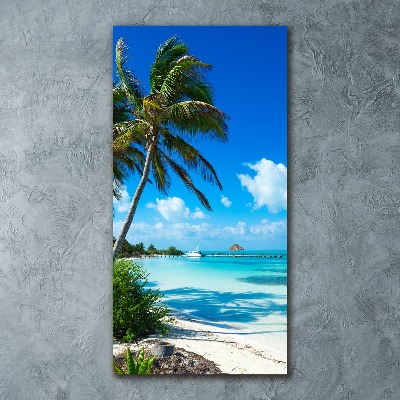 Acrylic wall art Tropical beach