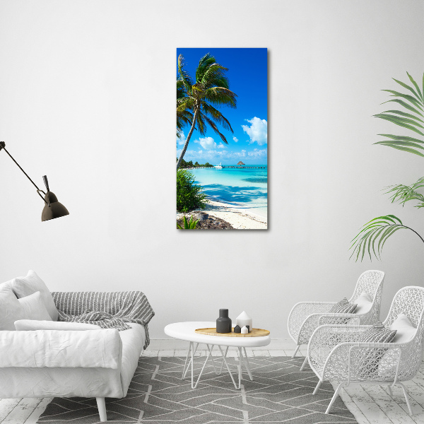 Acrylic wall art Tropical beach