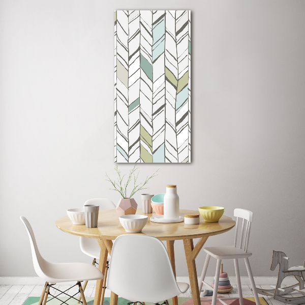 Wall art acrylic Flankeet pattern