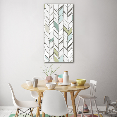 Wall art acrylic Flankeet pattern