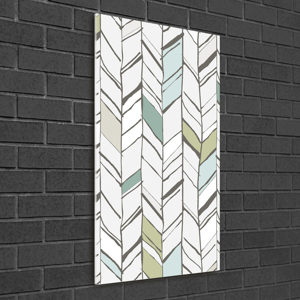 Wall art acrylic Flankeet pattern