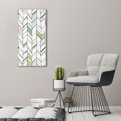 Wall art acrylic Flankeet pattern