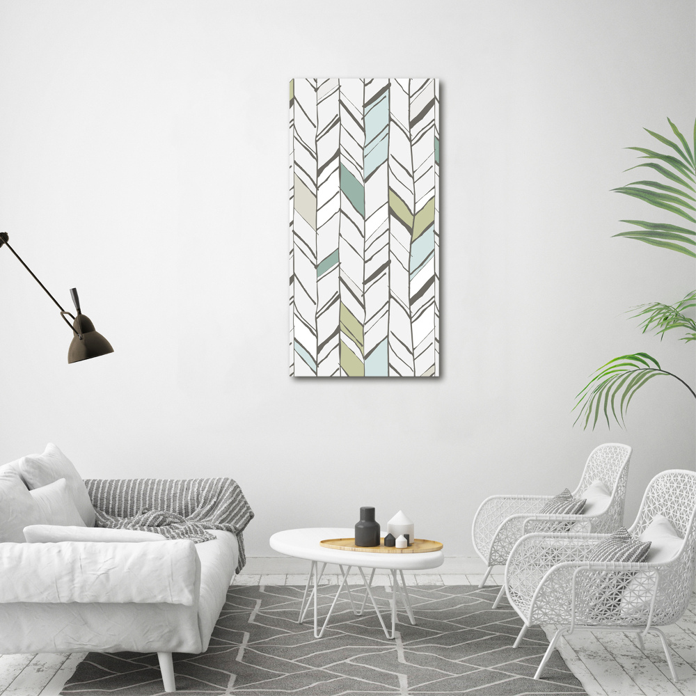 Wall art acrylic Flankeet pattern