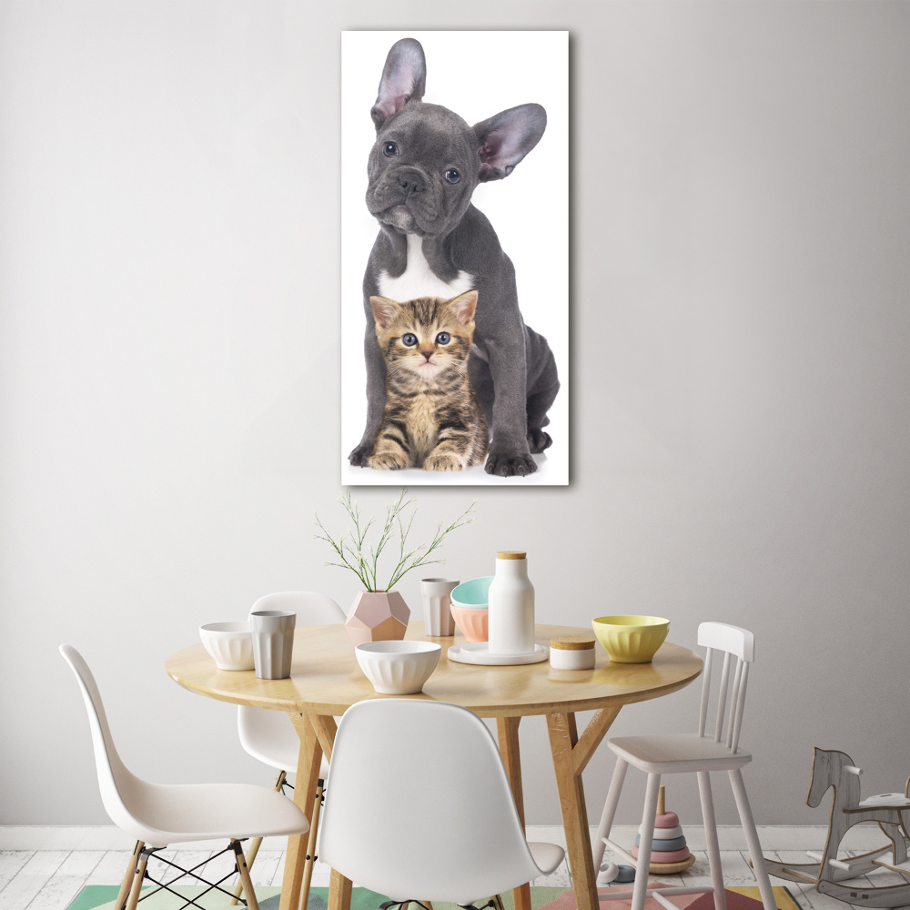 Wall art acrylic Dog and cat