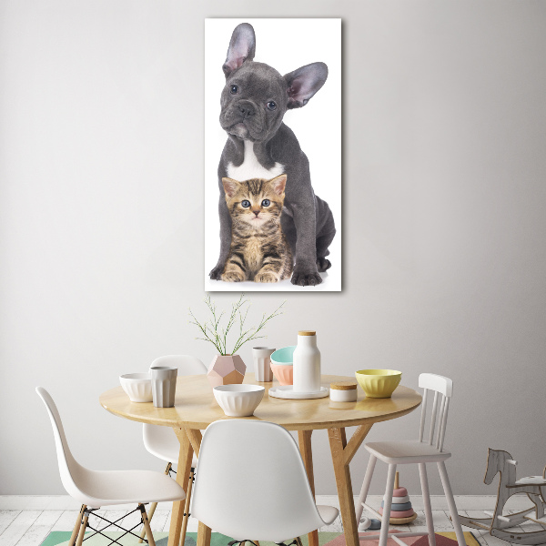 Wall art acrylic Dog and cat